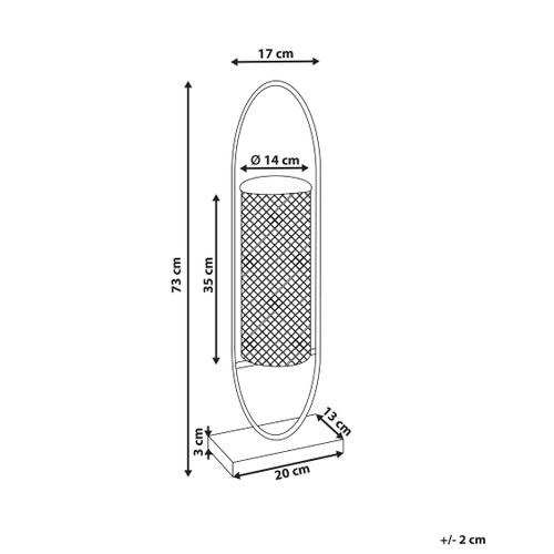 Bougeoir En Métal Doré 73 Cm Bohol