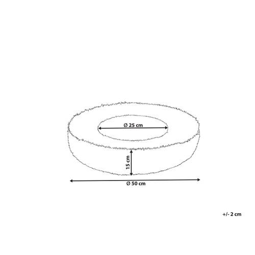 Lit Animal En Fausse Fourrure Blanche Ø 50 Cm Kulu