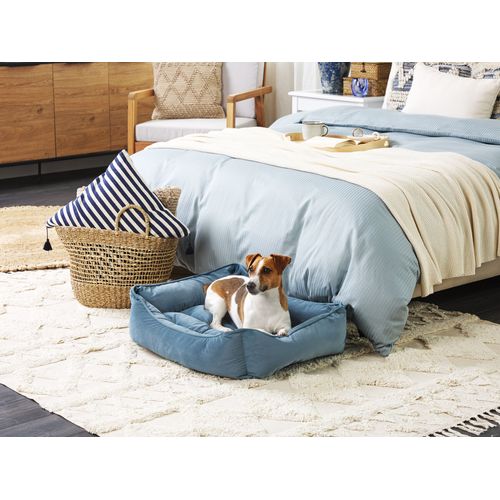 Lit Pour Chien 70 X 60 Cm Bleu Izmir