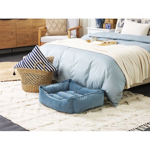 Lit Pour Chien 70 X 60 Cm Bleu Izmir