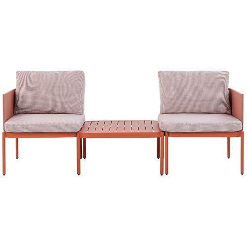 Set De Salon Aluminium Orange Terracina