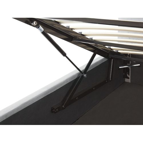 Lit Avec Coffre En Velours Gris 180 X 200 Cm Lorient