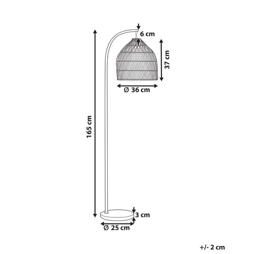 Lampadaire Bernica Rotin Naturel