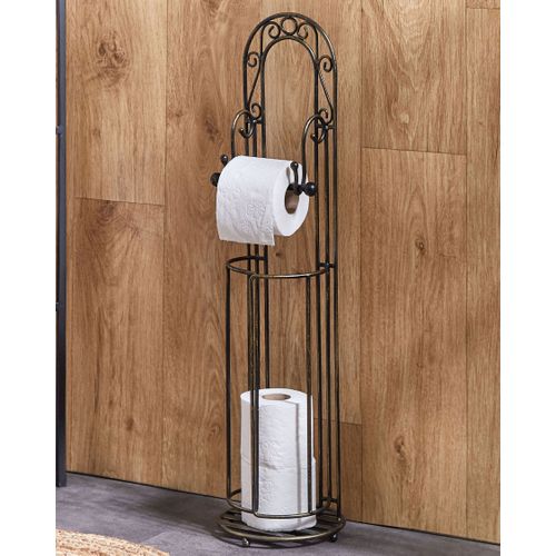 Porte Papier Toilettes En Métal Noir Temuco