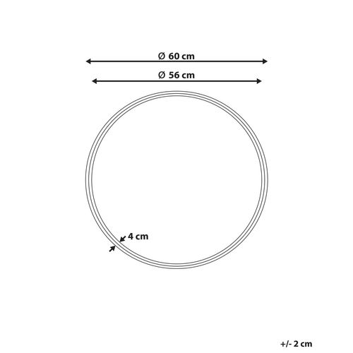 Miroir 60 Cm Beige Barung