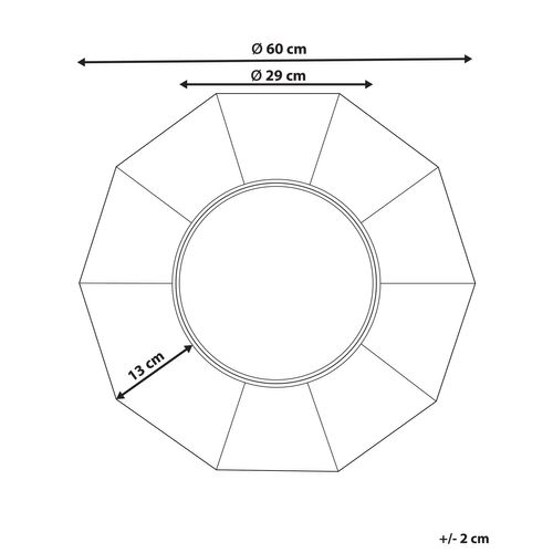Miroir 60 Cm Marron Asem