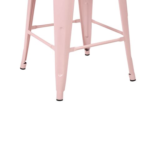 Tabouret De Bar Set De 2 Métal Rose Cabrillo
