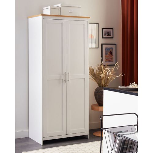 Armoire Blanche à 2 Portes Sellin