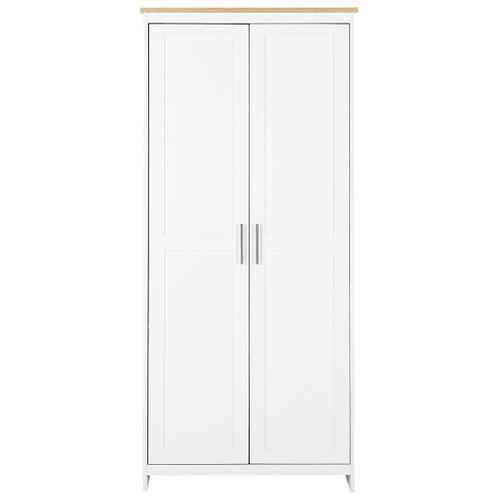 Armoire Blanche à 2 Portes Sellin