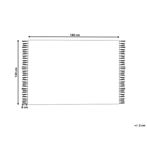 Couverture En Coton 130 X 180 Cm Multicolore Amroha