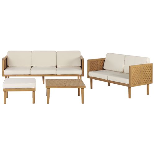 Set De Jardin Acacia Bois Clair Baratti