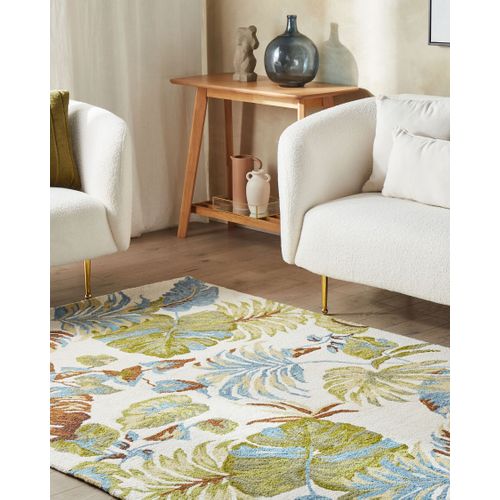 Tapis En Laine Multicolore 200 X 200 Cm Kinik