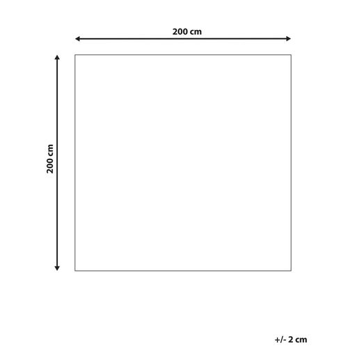 Tapis En Laine Multicolore 200 X 200 Cm Kinik