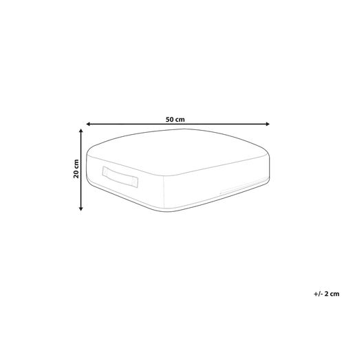 Pouf En Coton Multicolore 50 X 50 X 20 Cm Oued
