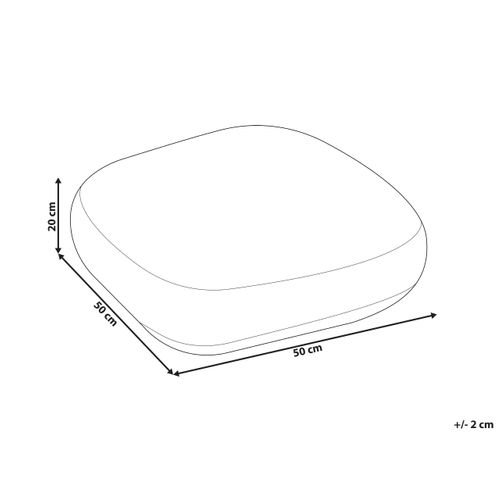 Pouf En Coton Rose 50 X 50 X 20 Cm Berrechid