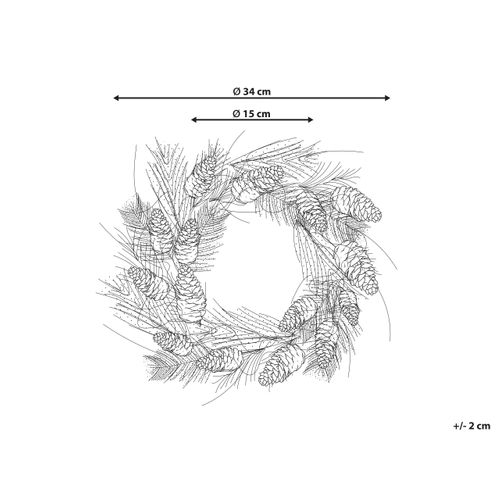 Couronne D 34 Cm Verte Asturia