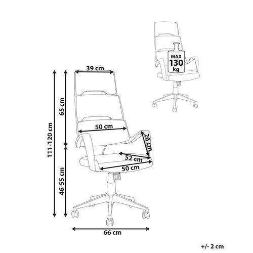 Chaise De Bureau Gris Grandiose