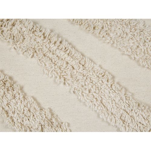 Coussin Touffeté Coton Beige Clair Crataegus 40 X 60 Cm
