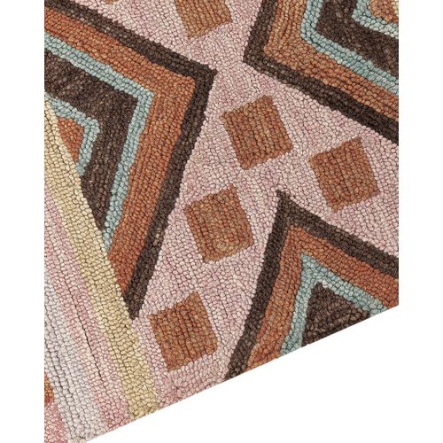 Tapis En Laine 200 X 200 Cm Multicolore Yomra