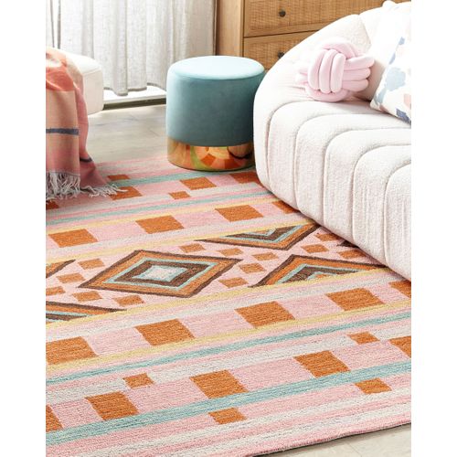 Tapis En Laine 200 X 200 Cm Multicolore Yomra