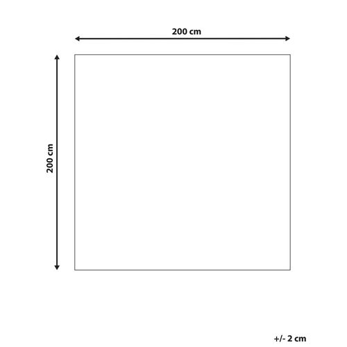 Tapis En Laine 200 X 200 Cm Multicolore Yomra