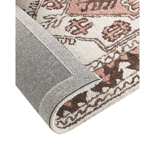 Tapis En Laine 200 X 200 Cm Multicolore Tomarza