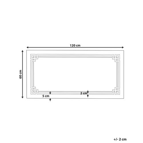 Miroir Mural à LED Argenté 120 X 60 Cm Avranches