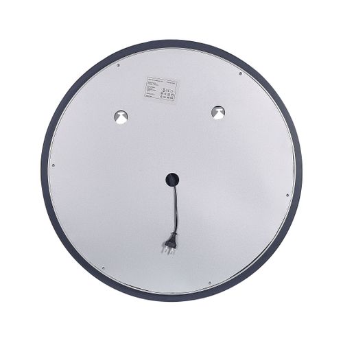 Miroir Mural Rond à LED Argenté Ø 79 Cm Deauville