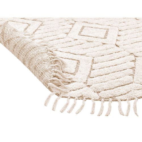 Tapis En Coton Beige D 140 Cm Horasan