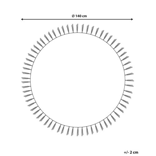 Tapis En Coton Beige D 140 Cm Horasan