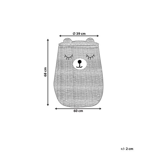 Panier Ours En Herbier Marin Naturel Fulan