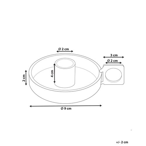 Bougeoir En Métal Vert Chorio