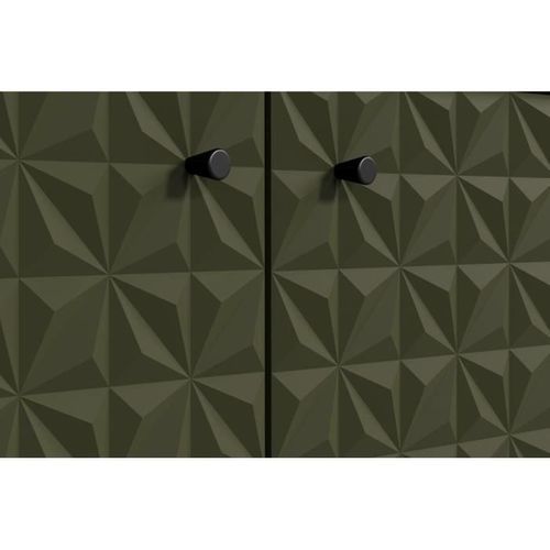 Meuble TV - Sentra - 2 Portes, 2 Niches - Vert Foncé - 184 X 40 X 52 Cm -