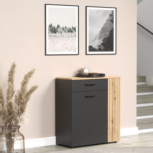 Buffet Haut 2 Portes Et 1 Tiroir L80 Cm