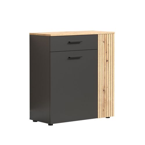 Buffet Haut 2 Portes Et 1 Tiroir L80 Cm