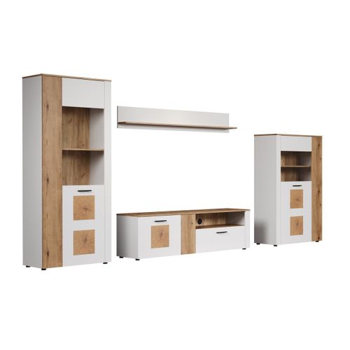 Vitrine 2 Portes Dont Une Avec Verre Trempé L80 Cm