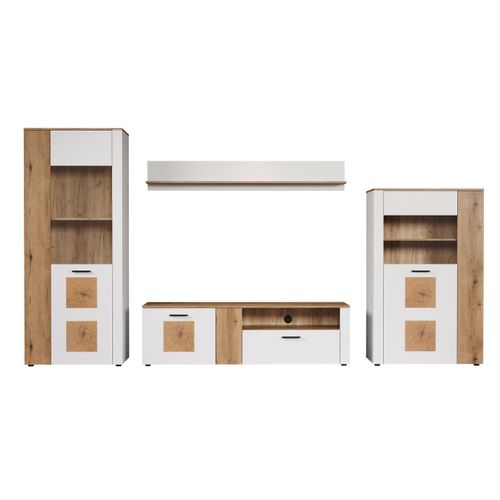 Vitrine 2 Portes Dont Une Avec Verre Trempé L90 Cm