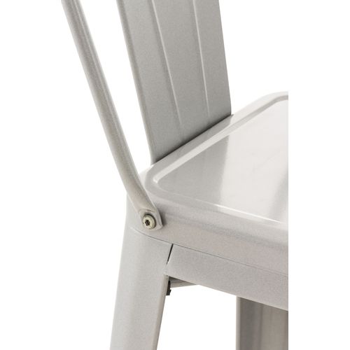 Lot De 4 Tabourets De Bar Mason Argent