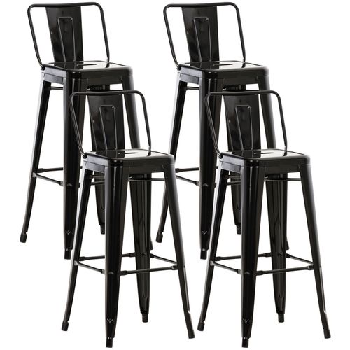 Lot De 4 Tabourets De Bar Mason Noir