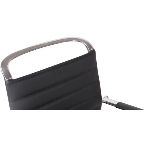 Chaise De Visiteur Balve Avec Piètement Luge Noir /similicuir