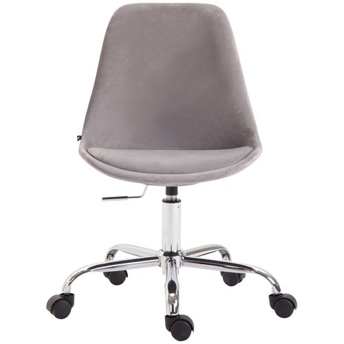 Chaise De Bureau Toulouse En Velours Gris
