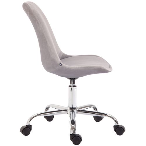 Chaise De Bureau Toulouse En Velours Gris