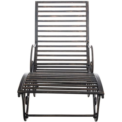 Chaise Longue Pour Jardin Amiens En Fer Forgé Bronze