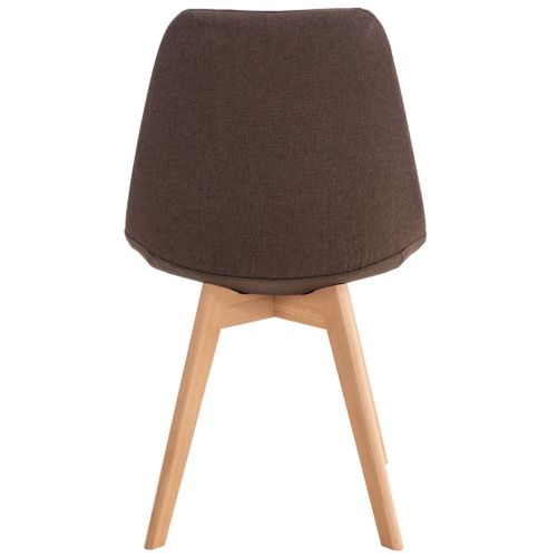 Chaise De Salle À Manger / Cuisine Linares Marron/tissu