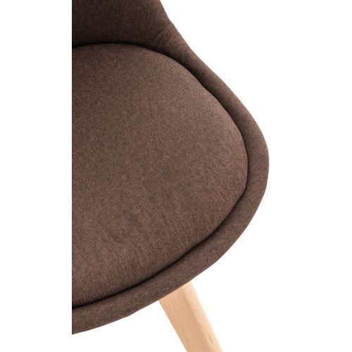 Chaise De Salle À Manger / Cuisine Linares Marron/tissu