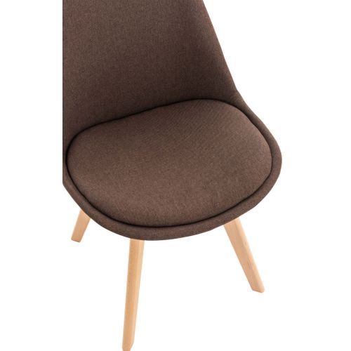 Chaise De Salle À Manger / Cuisine Linares Marron/tissu