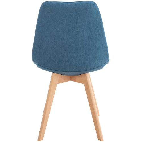 Chaise De Salle À Manger / Cuisine Linares Bleu/tissu