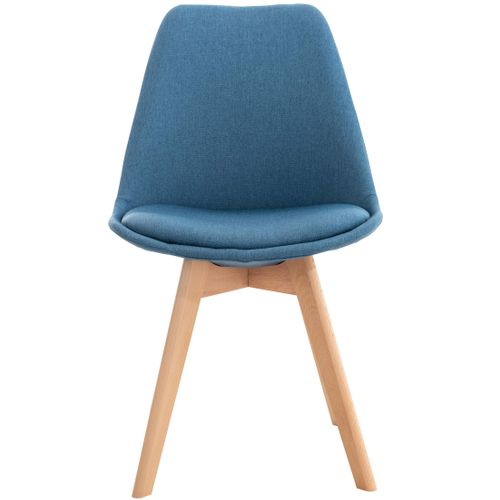 Chaise De Salle À Manger / Cuisine Linares Bleu/tissu