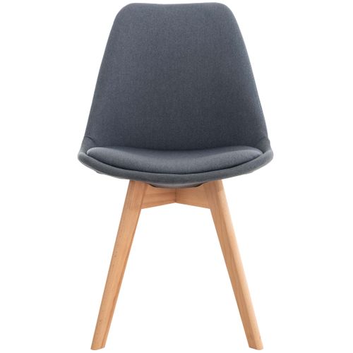 Chaise De Salle À Manger / Cuisine Linares Gris Foncé/tissu