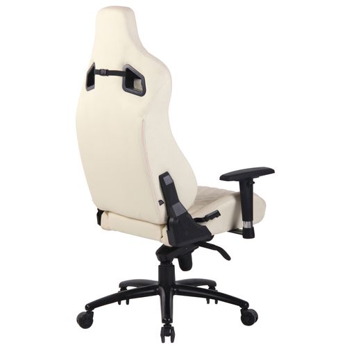 Fauteuil De Bureau Gamer Keren En Véritable Cuir Crème